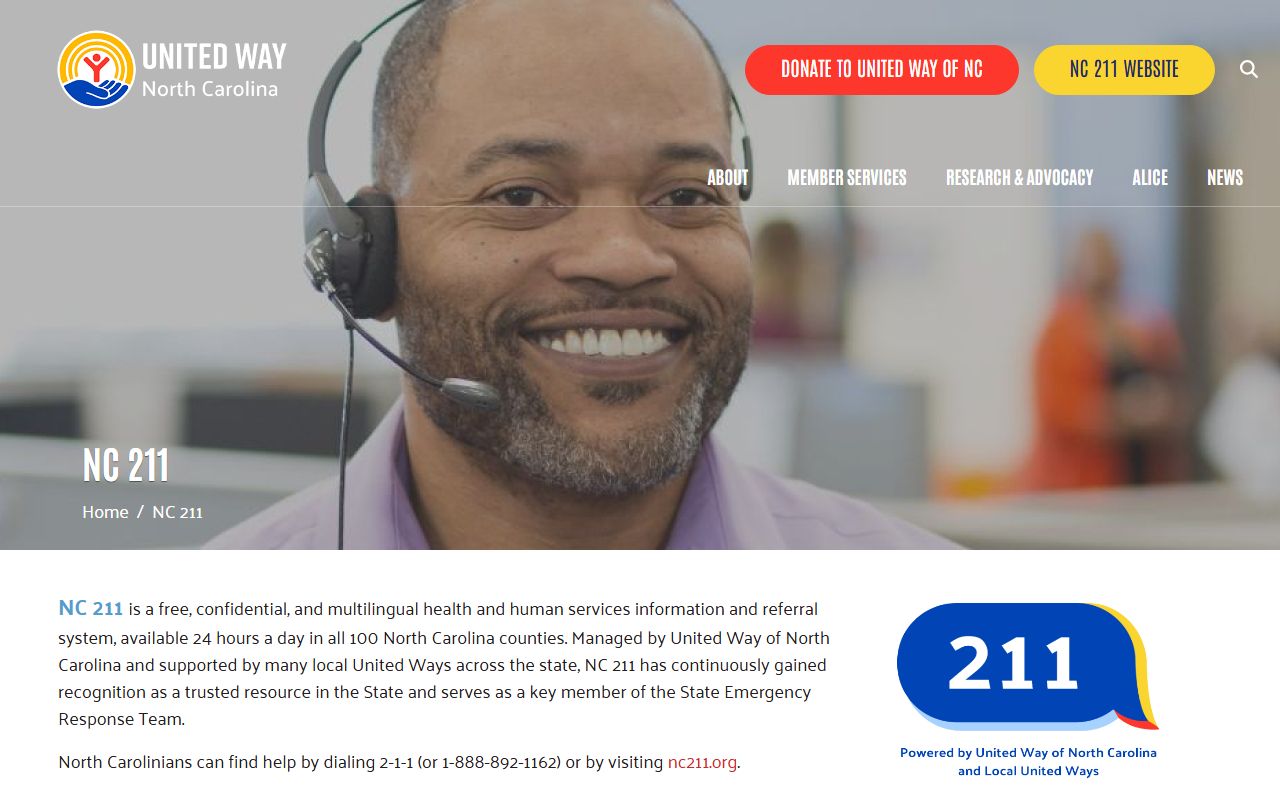 Leland phone directory NC 211 community service referrals